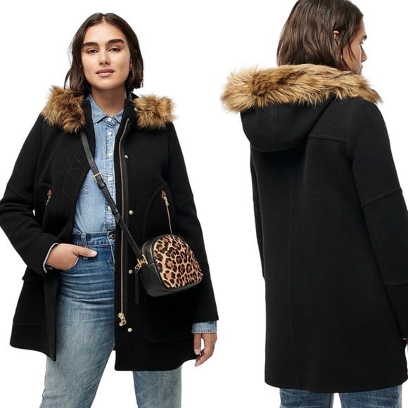 J. Crew Jackets & Blazers - J. Crew Chateau Parka In Italian Stadium-Cloth Wool Hooded Winter Coat Size 22